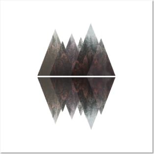 Geometry Triangles Misty Forest Posters and Art